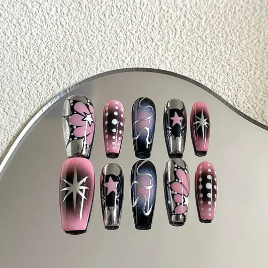 Pink Poison Wearing Armor Real Shot Advanced Whitening Millennium Style INS Little Red Book Same False Nail Repeated Use