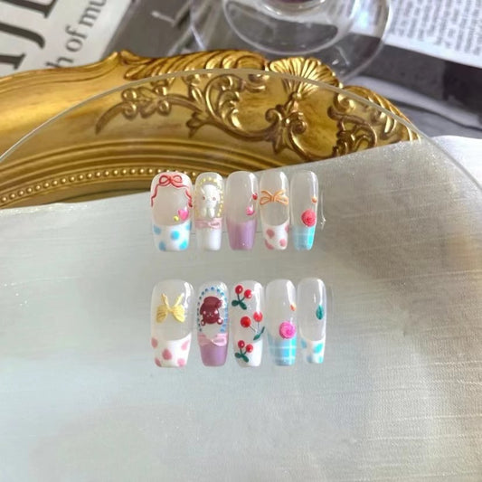 Wearing nail finished cute nail burst models with a variety of hands white light therapy can be removed to wear
