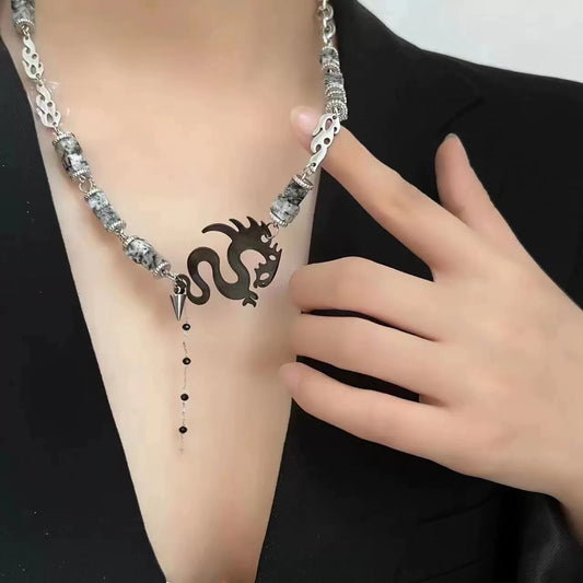 Light luxury niche sweet cool pearl rhinestone necklace