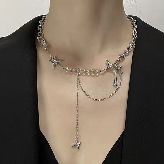 Advanced cold wind decorative collarbone  necklace