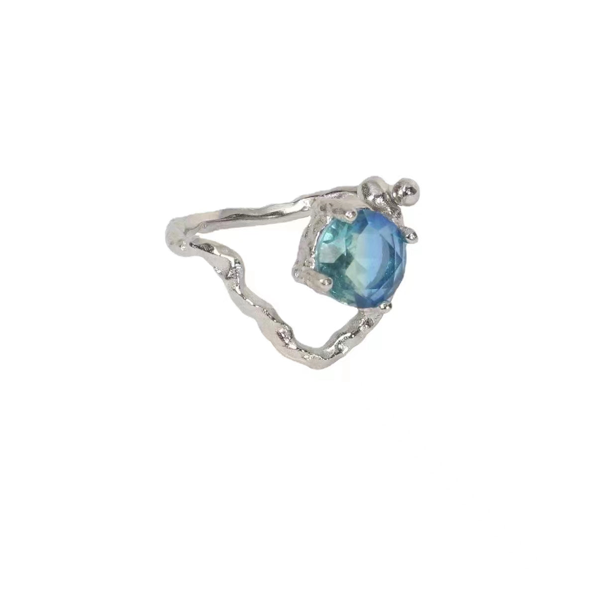 Green premium feeling metal ring