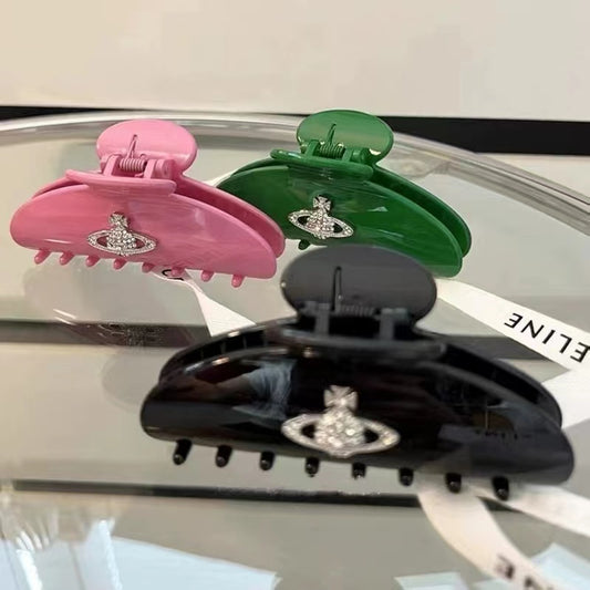 Catch clip Vintage Saturn shark clip summer fresh lazy French Vintage Handmade spot