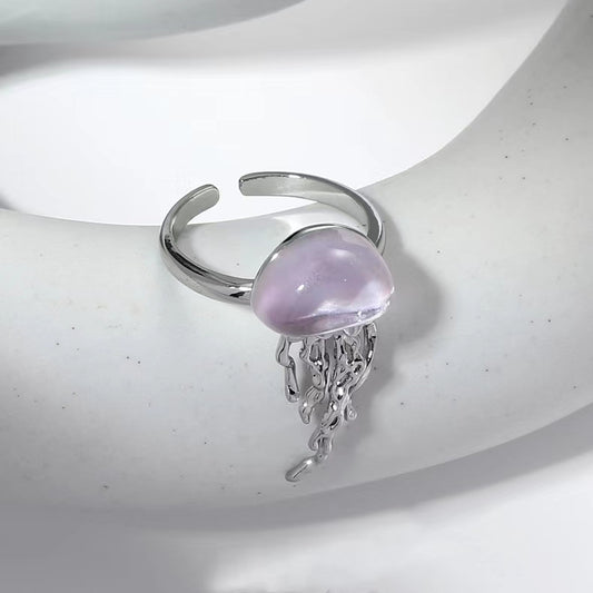 Colorful Fluorescent Jellyfish Ring, Female, Colorful, Colorful, Cool and Sweet, Female, Superior