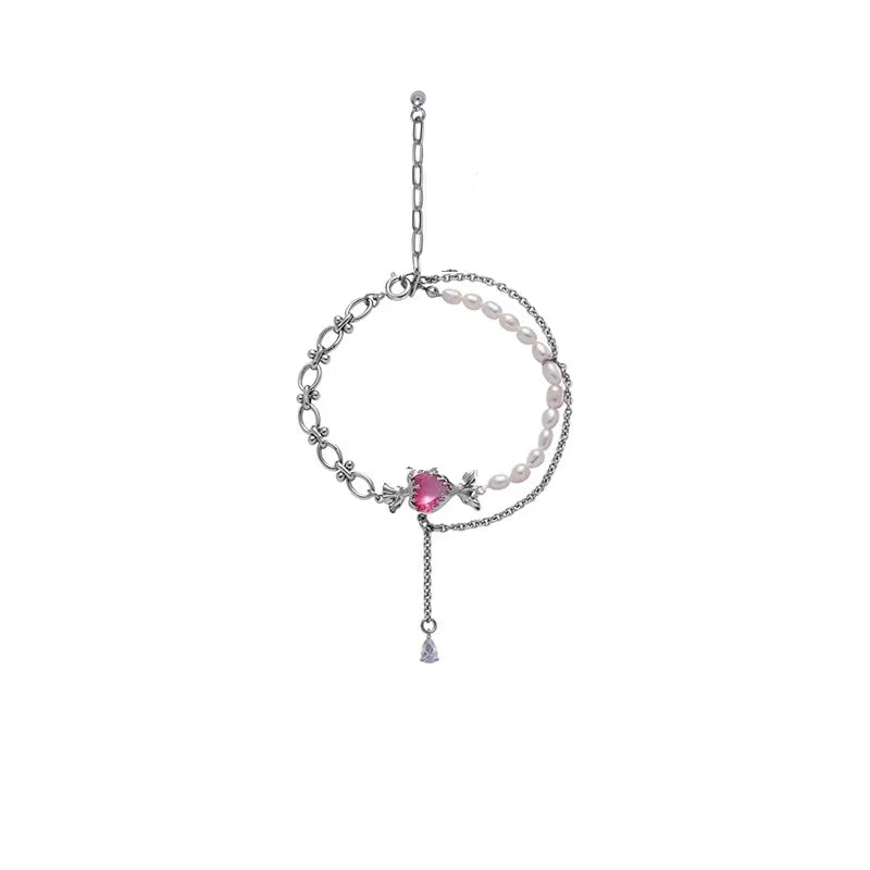 Love candy series necklace female new Chinese minority sweet cool princess