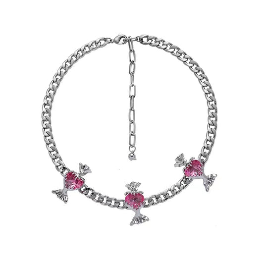 Love candy series necklace female new Chinese minority sweet cool princess
