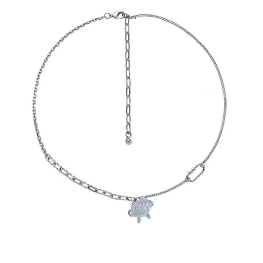 Original blue glacier series necklace female wholesale new Chinese light luxury country tide minority