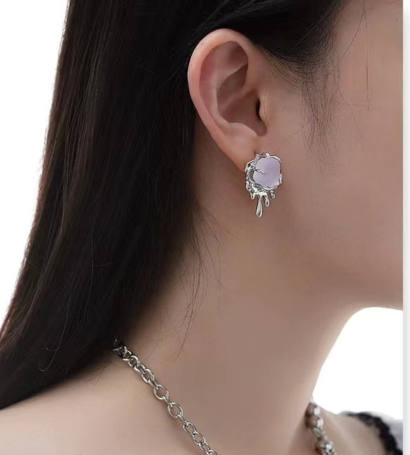 Purple glacier series necklace female new Chinese style sweet cool wind fresh fashion babes necklace