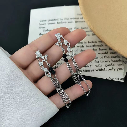 New Fashion Cool Style Fringe Earrings Mesh Earrings