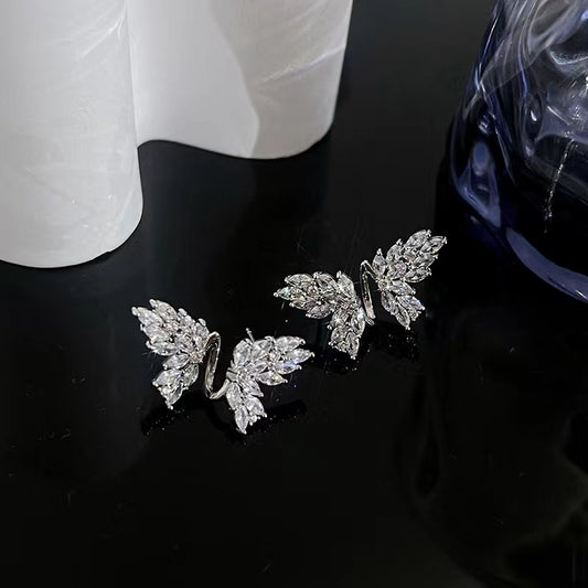 Wings of Angels - Flash Diamond Butterfly Earrings 2022 New Fashionable