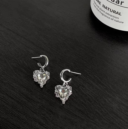 Diamond Loving Earrings Light and Luxury, High level Design