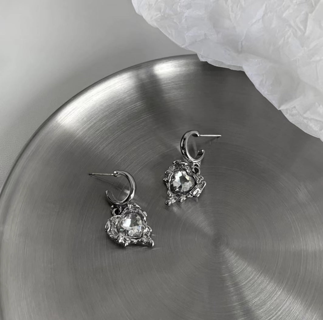 Diamond Loving Earrings Light and Luxury, High level Design