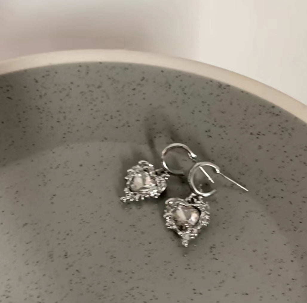 Diamond Loving Earrings Light and Luxury, High level Design