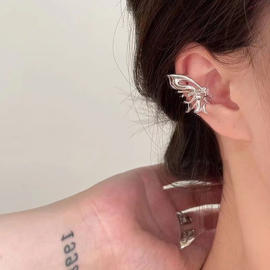 Ear bone clip unique butterfly ear clip without ear hole, new female style,