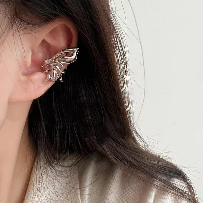 Ear bone clip unique butterfly ear clip without ear hole, new female style,