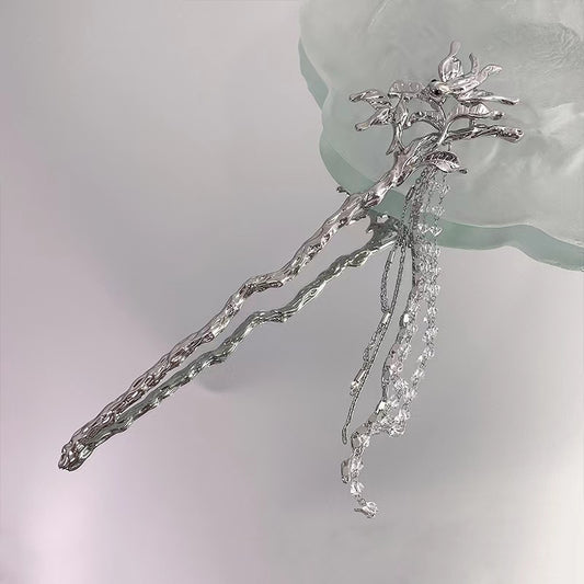 style China-Chic small crowd flowers, magpies, ancient style steps, tassels, hairpins
