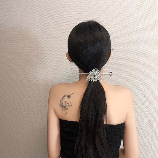 Tassel temperament personality ponytail clip hair clip fairy vintage headdress hair accessories