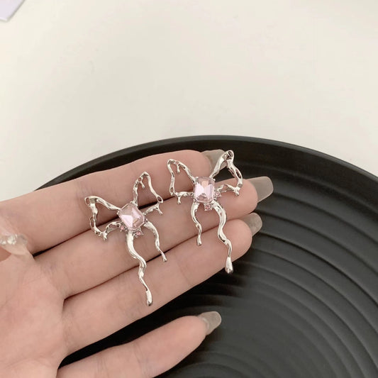 female South Korea light luxury niche design senior ear clip earrings