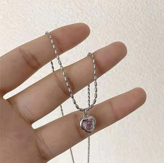 texture necklace pearl zircon tassel cnecklace