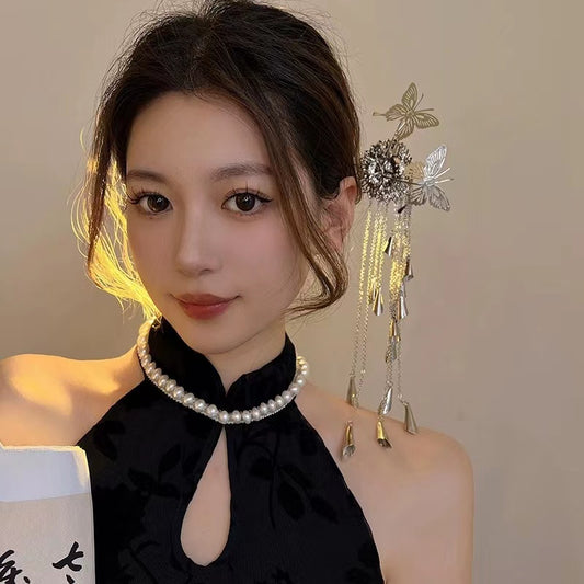 Super fairy tassel shake hairpin ancient wind temperament hairpin