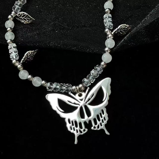 Sweet cool wind liquid butterfly necklace