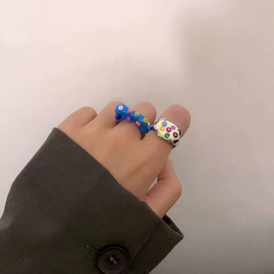 Childish colored doughnut ring