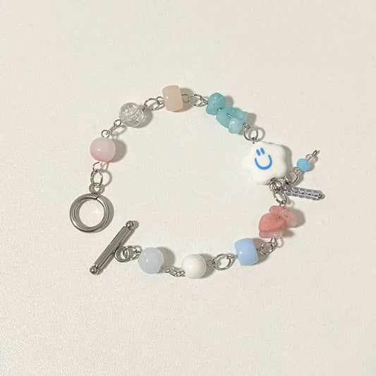 Handmade beaded bracelets niche design strings sweet and lovely hand jewelry