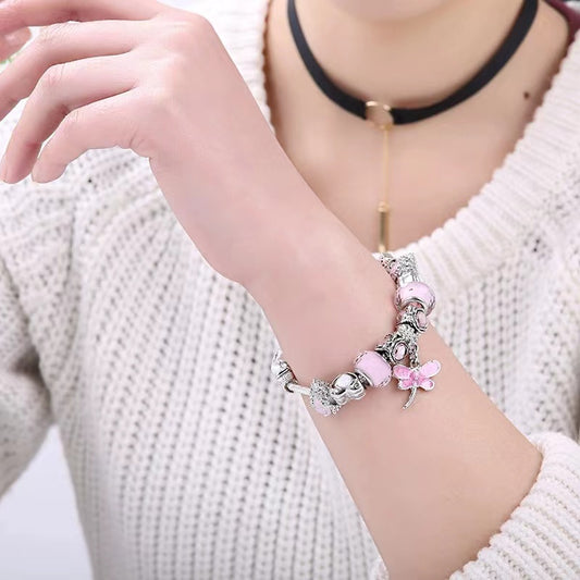 New cute Kitty chain crystal creative