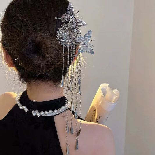 Super fairy tassel shake hairpin ancient wind temperament hairpin