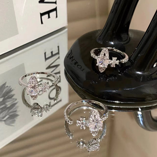 Queen West Diamond Metal Ring