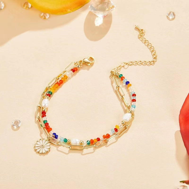 Colorful beaded bracelet
