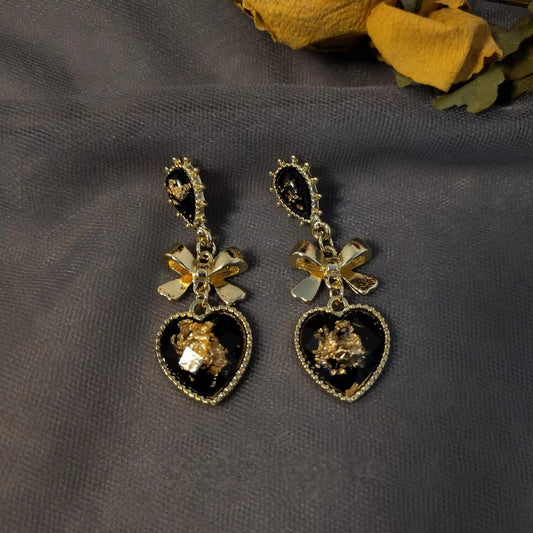 French Baroque earrings, feminine, retro court style, long earrings
