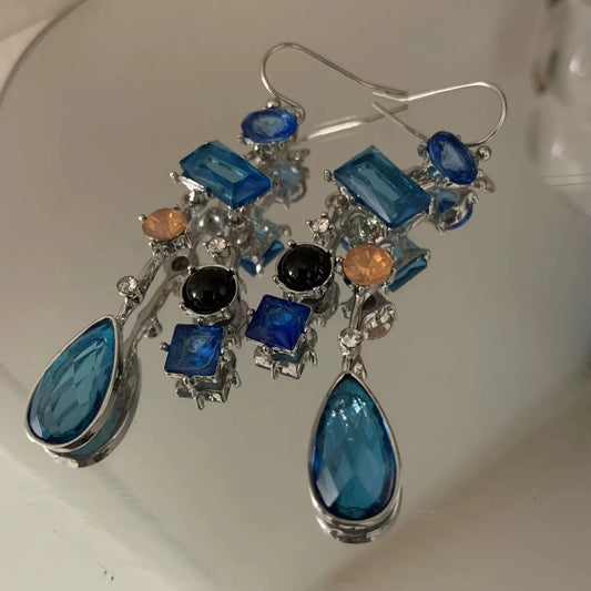 Classical starry sky, blue, elegant temperament, crystal Coral Sea