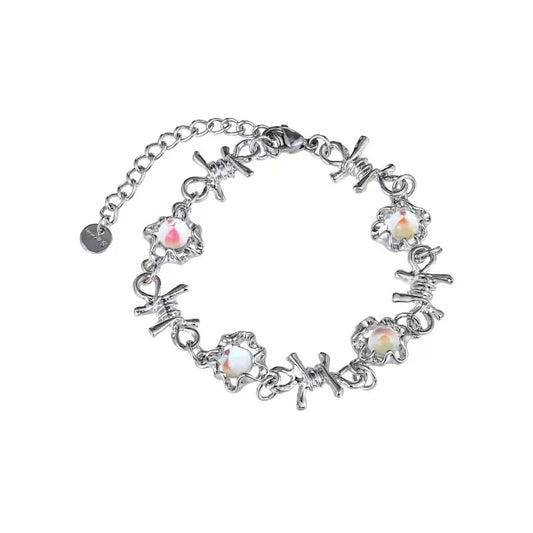 Thorn moonstone bracelet
