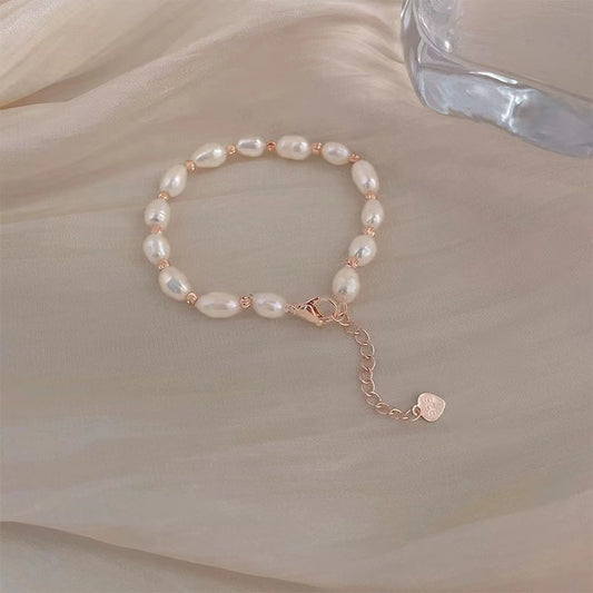 Natural freshwater pearl bracelet