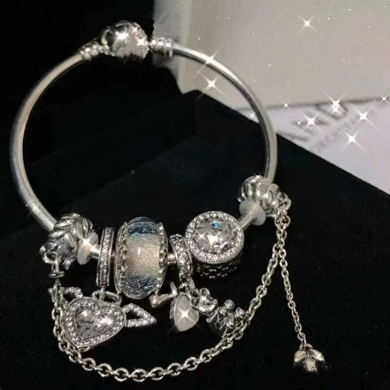 Love angel dreamcatcher at large princess ins style high value titanium steel bracelet does not lose color