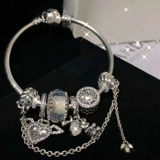 Love angel dreamcatcher at large princess ins style high value titanium steel bracelet does not lose color