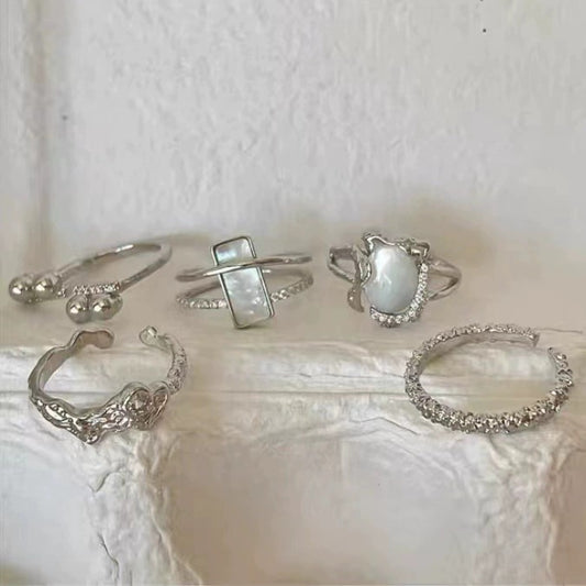 Design niche premium sense light luxury exquisite unique ring