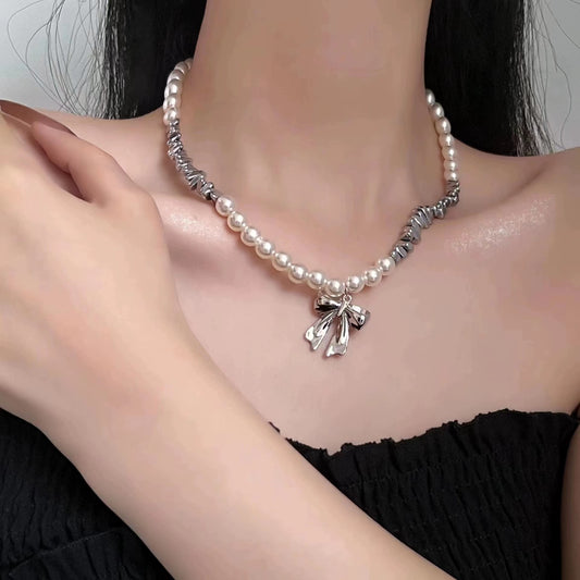 Niche design sense liquid dissolution earrings and necklace