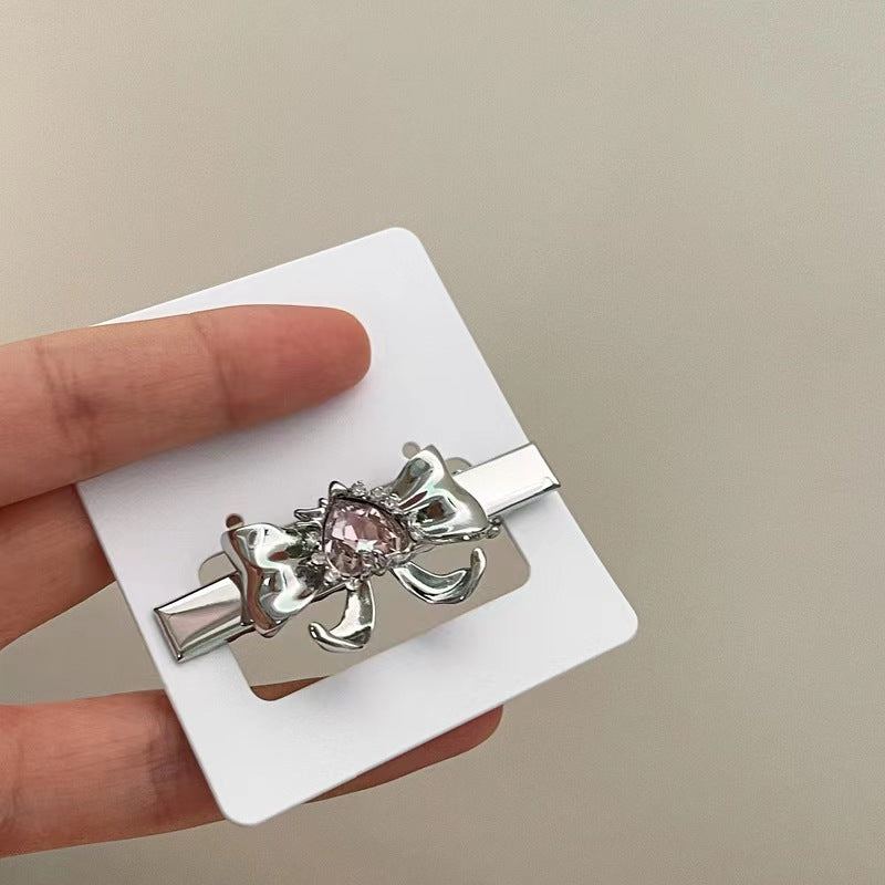 Silver needle bunny series cartoon cute love zirconia earrings earrings female with the same hairpin playful ring