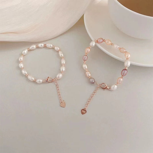 Natural freshwater pearl bracelet