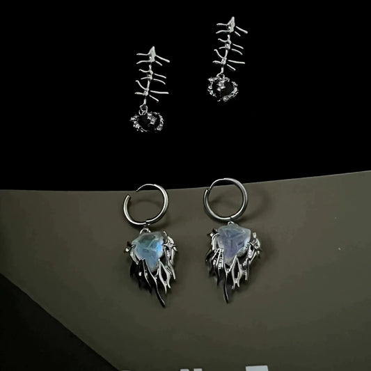 Love solution Metal Necklace Earrings female ins hip hop