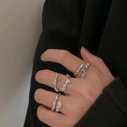 Cat's eye stone light luxury exquisite high sense ring