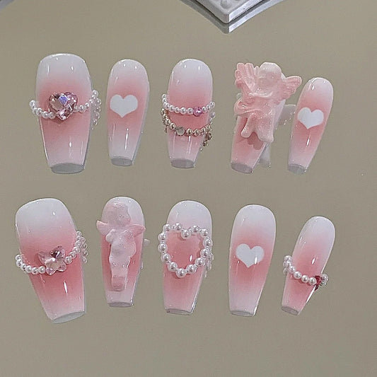 New high-end long customized finished nail enhancement patch net red