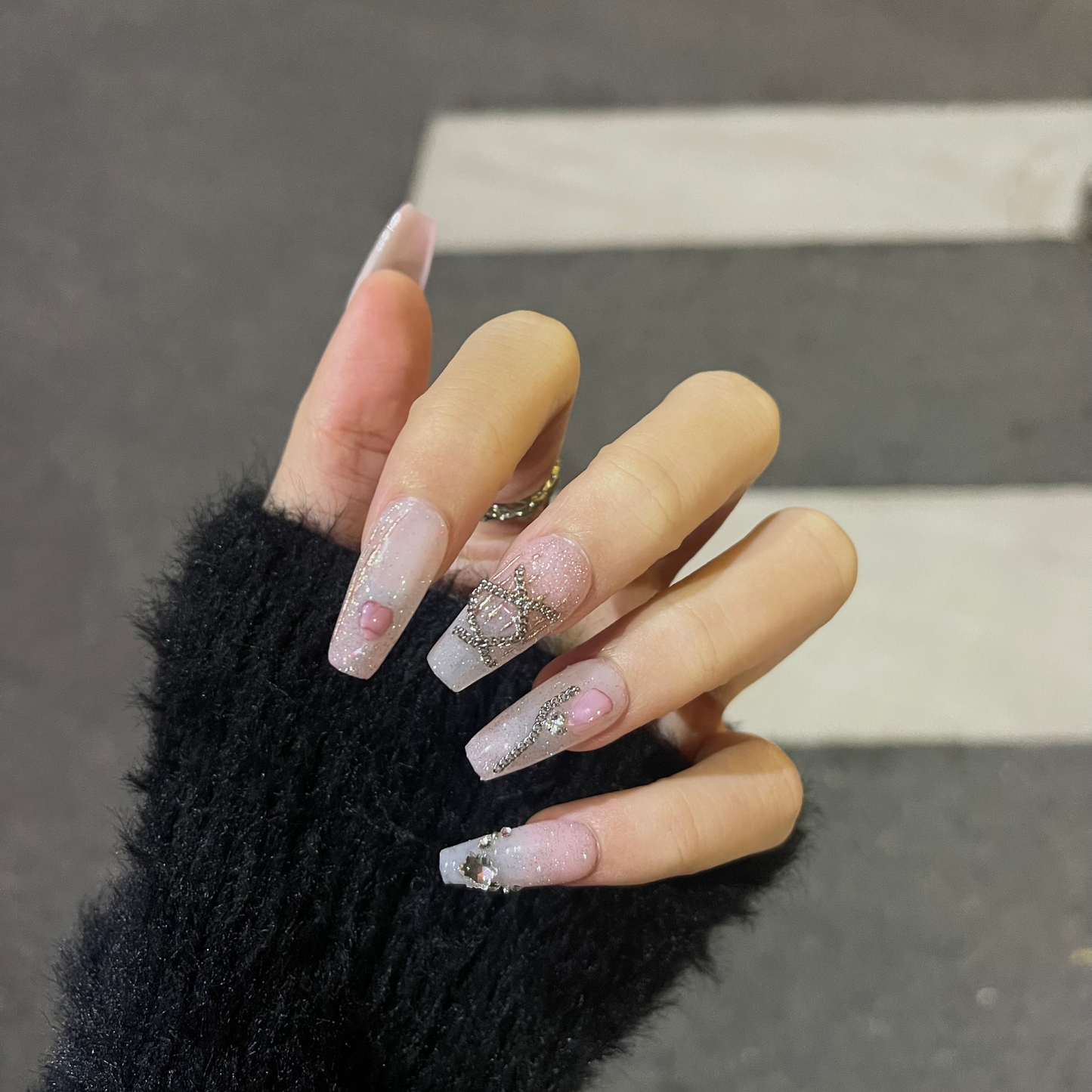 [Dudo Dudu] Millennial Spice Girls wear armor in autumn and winter, finished y2k new advanced silver butterfly