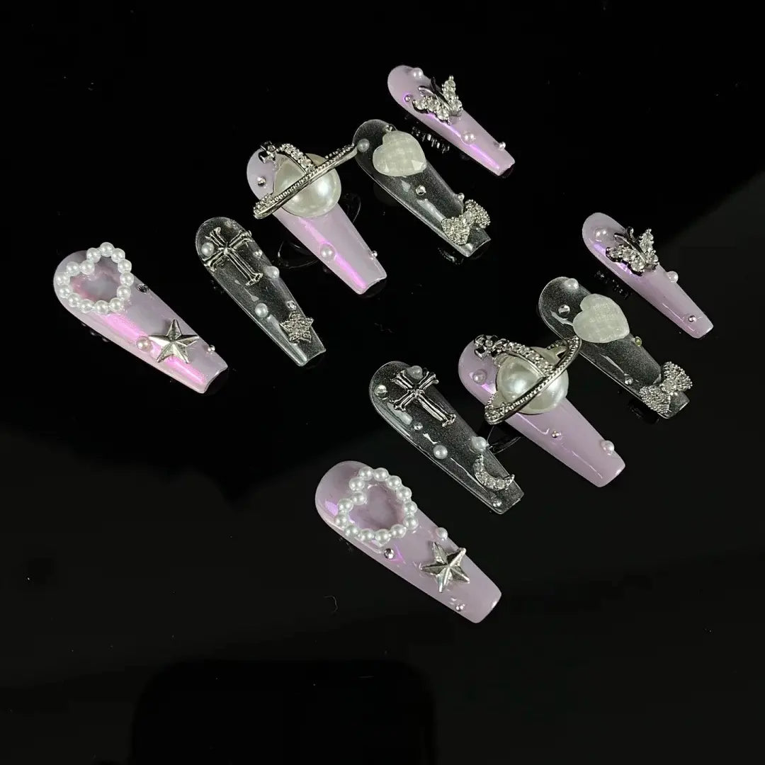 Wearing nail patches, nail patches, nail patches, student purple Kuromi