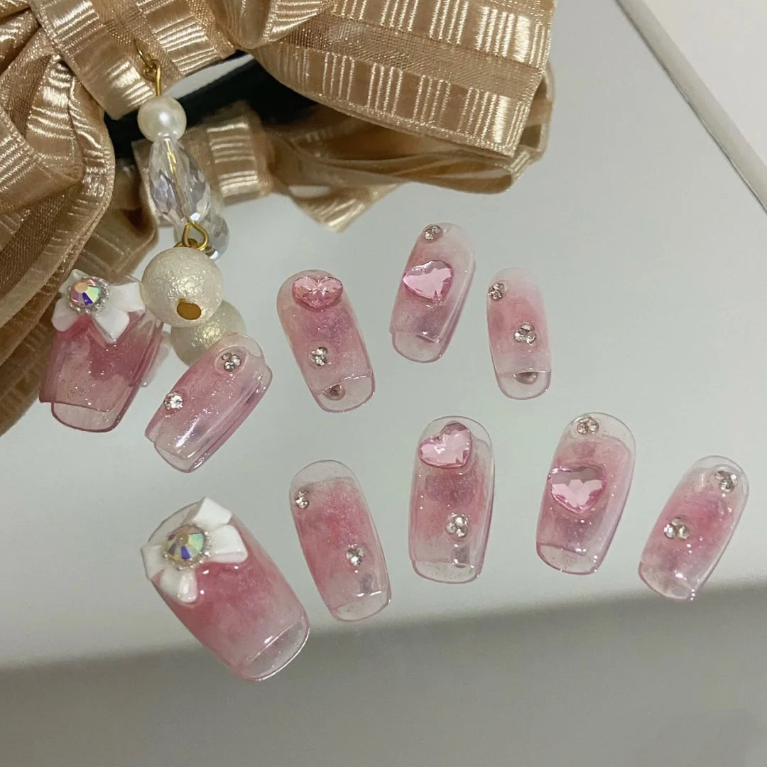 Yuanrong fake nail patch can be worn with yk2 sweet and cool critical hit net red wearing nail lazy manicure for a long time
