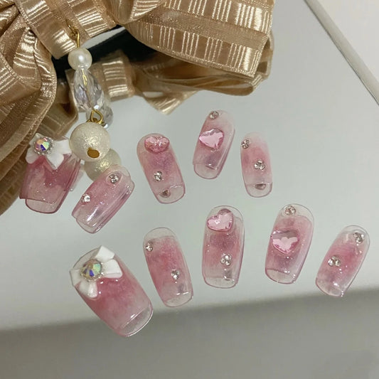 Yuanrong fake nail patch can be worn with yk2 sweet and cool critical hit net red wearing nail lazy manicure for a long time