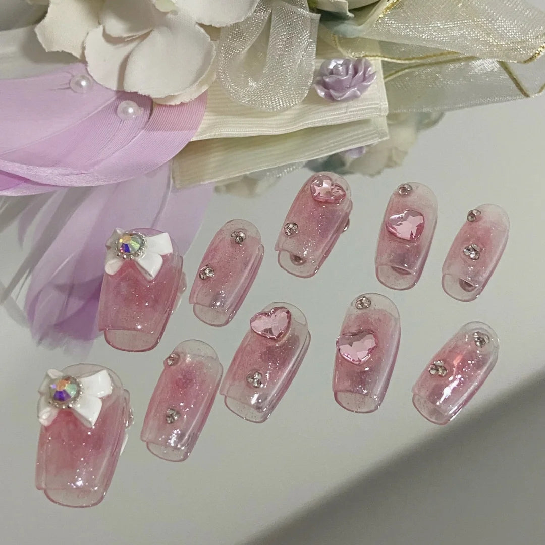 Yuanrong fake nail patch can be worn with yk2 sweet and cool critical hit net red wearing nail lazy manicure for a long time
