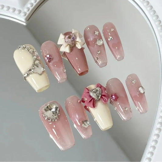Pink Bowknot Love Diamond Wear Armor