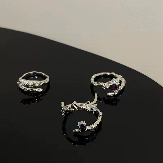 Cat's eye stone light luxury exquisite high sense ring